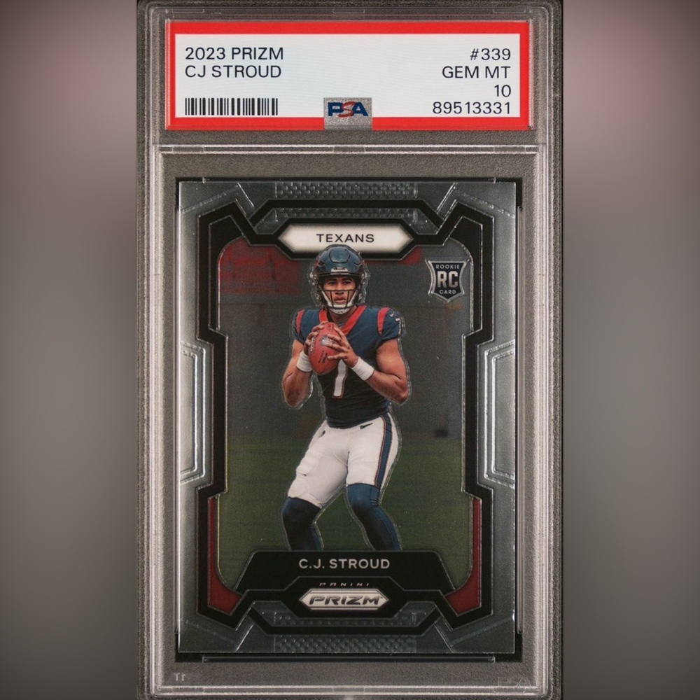 2023 PANINI PRIZM #339 CJ STROUD ROOKIE RC PSA 9  NFL Football High Value